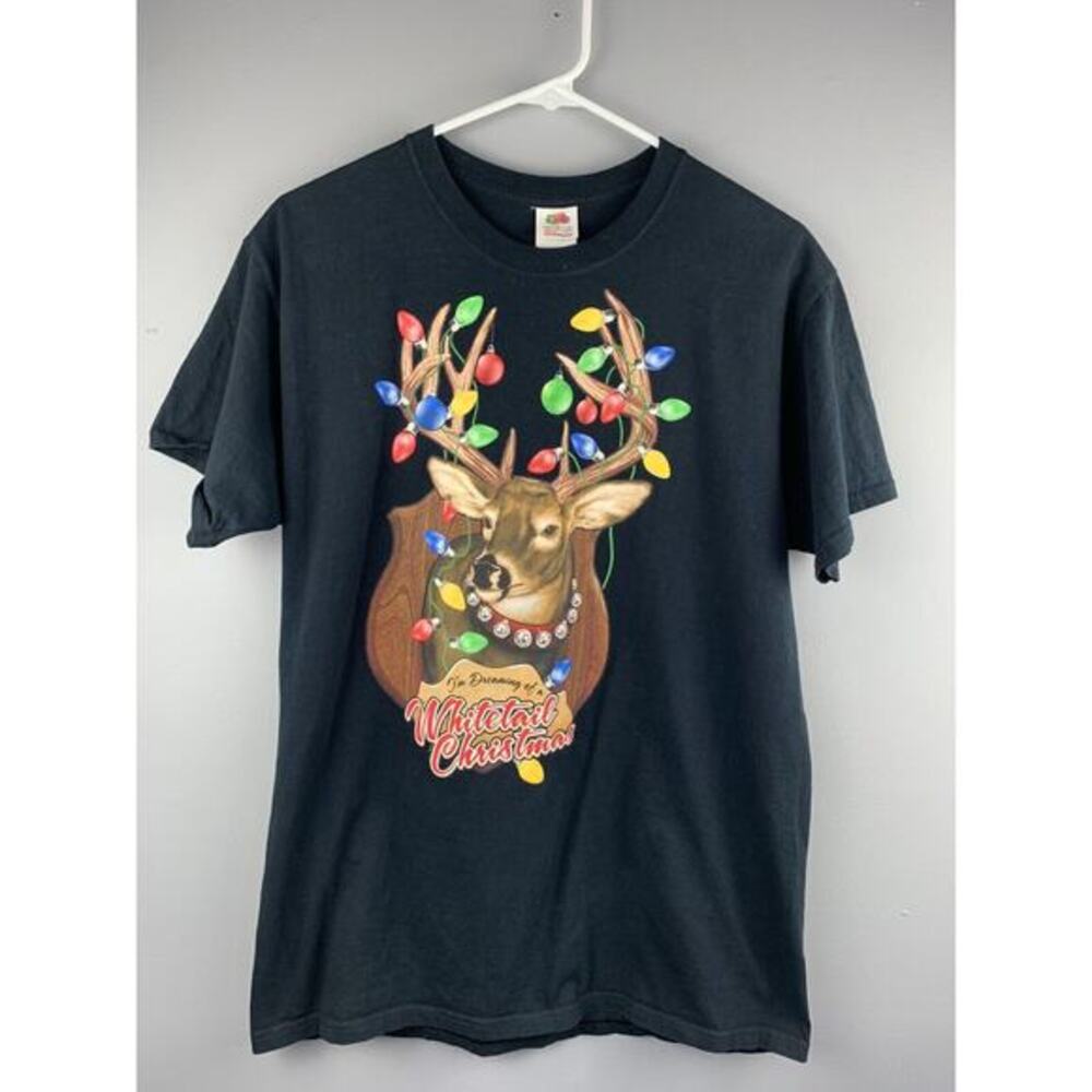 I'm‎ Dreaming Of a Whitetail Christmas T-Shirt Adult M Medium Hunter Holiday